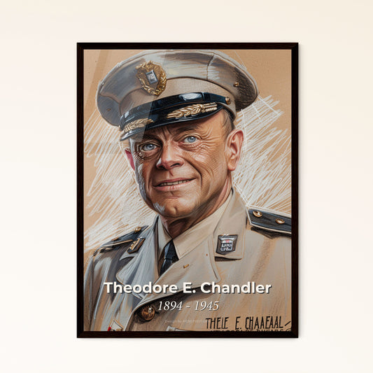 Whispers of Valor: Theodore E. Chandler, 1894-1945 - A Captivating Portrait of Sacrifice in Contemporary Art