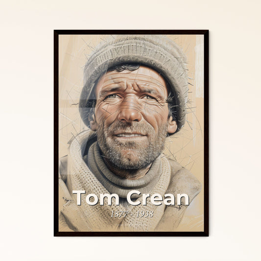 Tom Crean: Iconic Irish Explorer - Captivating Contemporary Art Print Celebrating Survival and Adventure in Unique Perspective