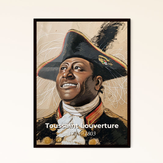 Vibrant Portrait of Toussaint Louverture: Celebrating the Hero of Haitian Independence - A Stunning Contemporary Art Print