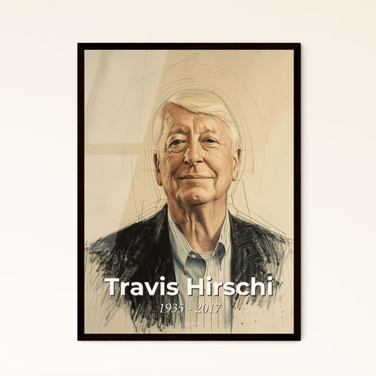 Travis Hirschi: A Dynamic Tribute to the Father of Social Bond Theory - Contemporary Art Print for Home & Gift Décor