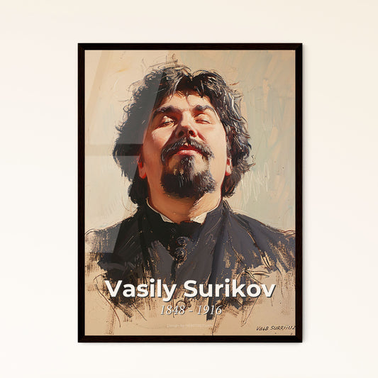 Vibrant Surikov-Inspired Portrait: Elegant Historical Art Print for Home Décor - Available in Framed, Aluminum & High Res Options