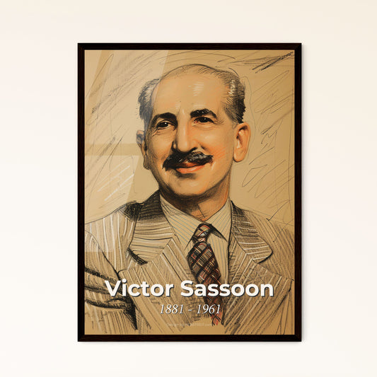 Victor Sassoon: Icon of Shanghai Luxury – Exquisite Contemporary Art Print, Celebrating Elegance in Hospitality (1881-1961)