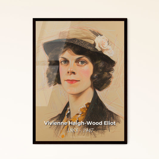 Vivienne Haigh-Wood Eliot: A Captivating Portrait of the Enigmatic Muse Behind T.S. Eliot - Contemporary Art Print & Framed Options