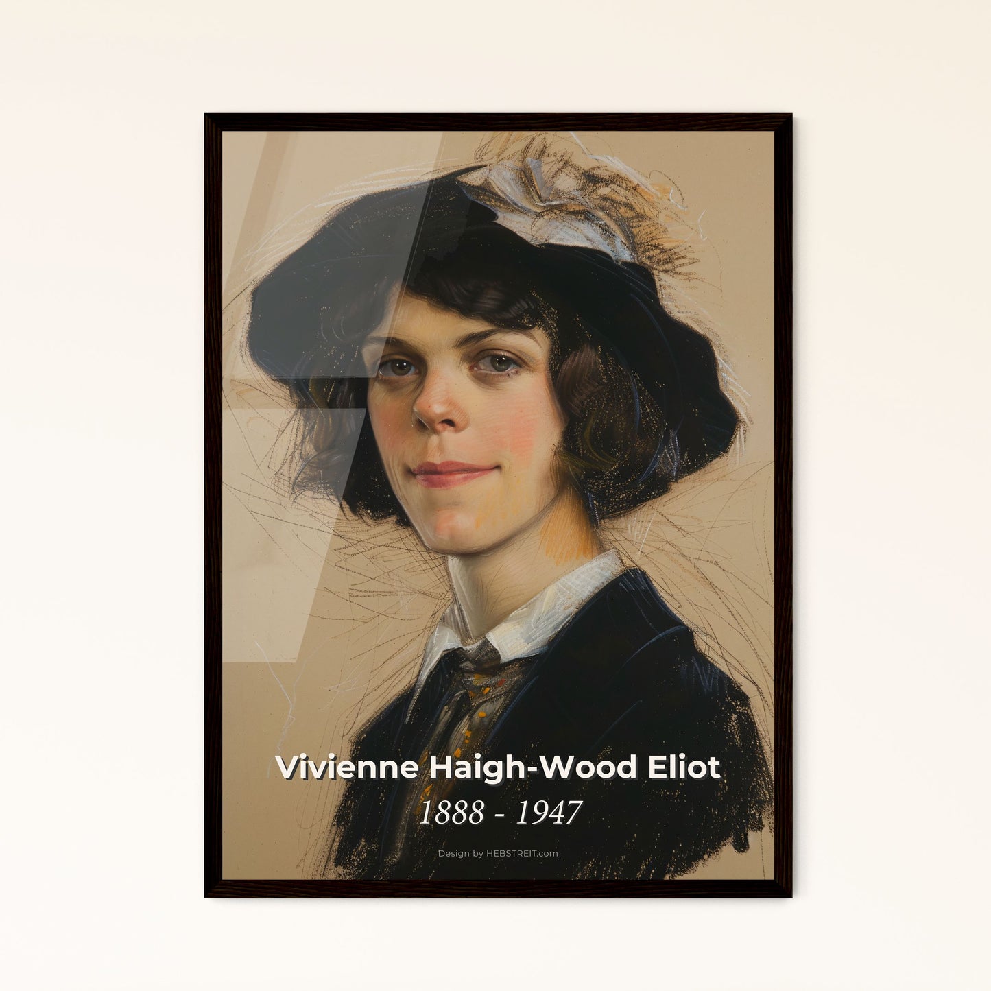 Dynamic Portrait of Vivienne Haigh - Framed Art Print