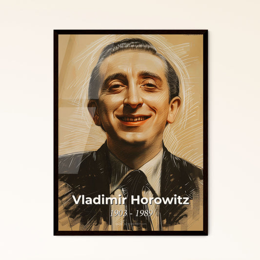 Vladimir Horowitz: A Captivating Portrait of the Legendary Pianist – Contemporary Art Print for Home Décor & Unique Gifts