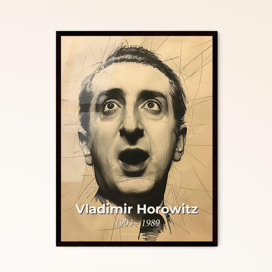 Vladimir Horowitz: Captivating Portraits of a Piano Virtuoso – Unique Contemporary Art Print for Stylish Home Décor & Gifts