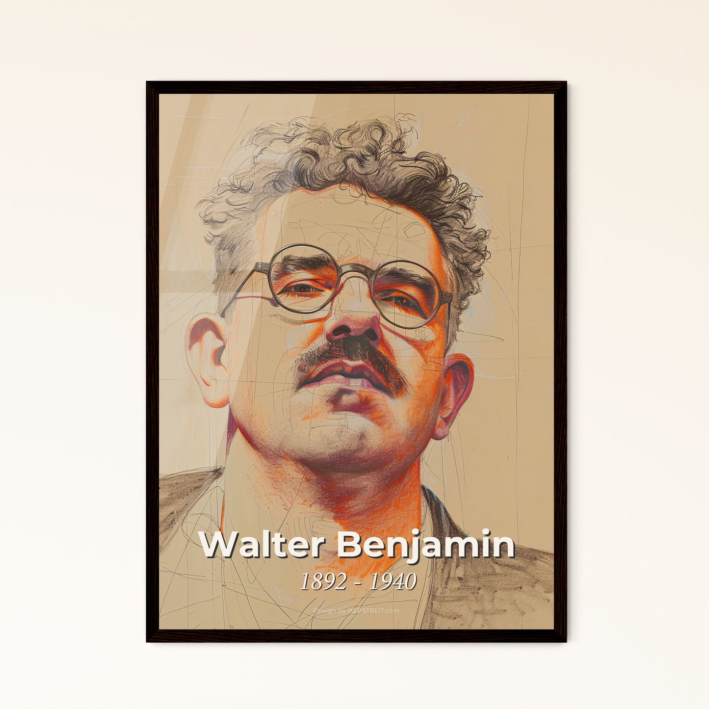 Exquisite Portrait of Wa - Framed Art Print