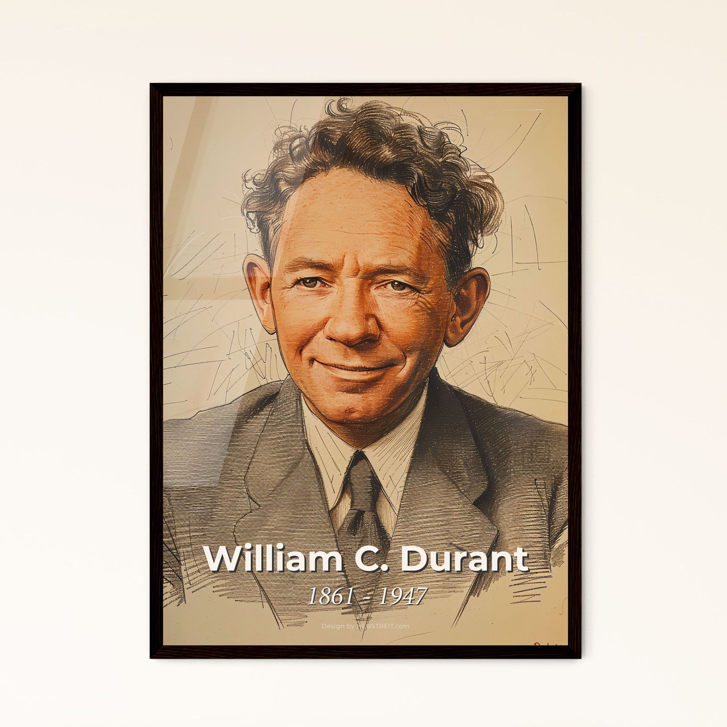 Elegant Tribute to William C. Durant Framed Print
