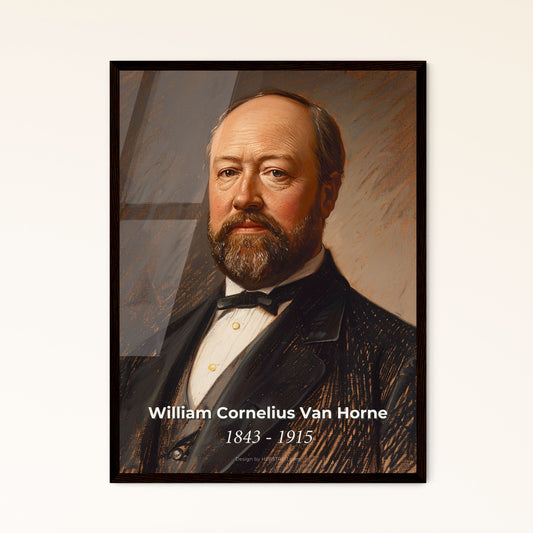 Captivating Contemporary Portrait of William Cornelius Van Horne: A Dynamic Tribute to an Iconic Railway Innovator in Art