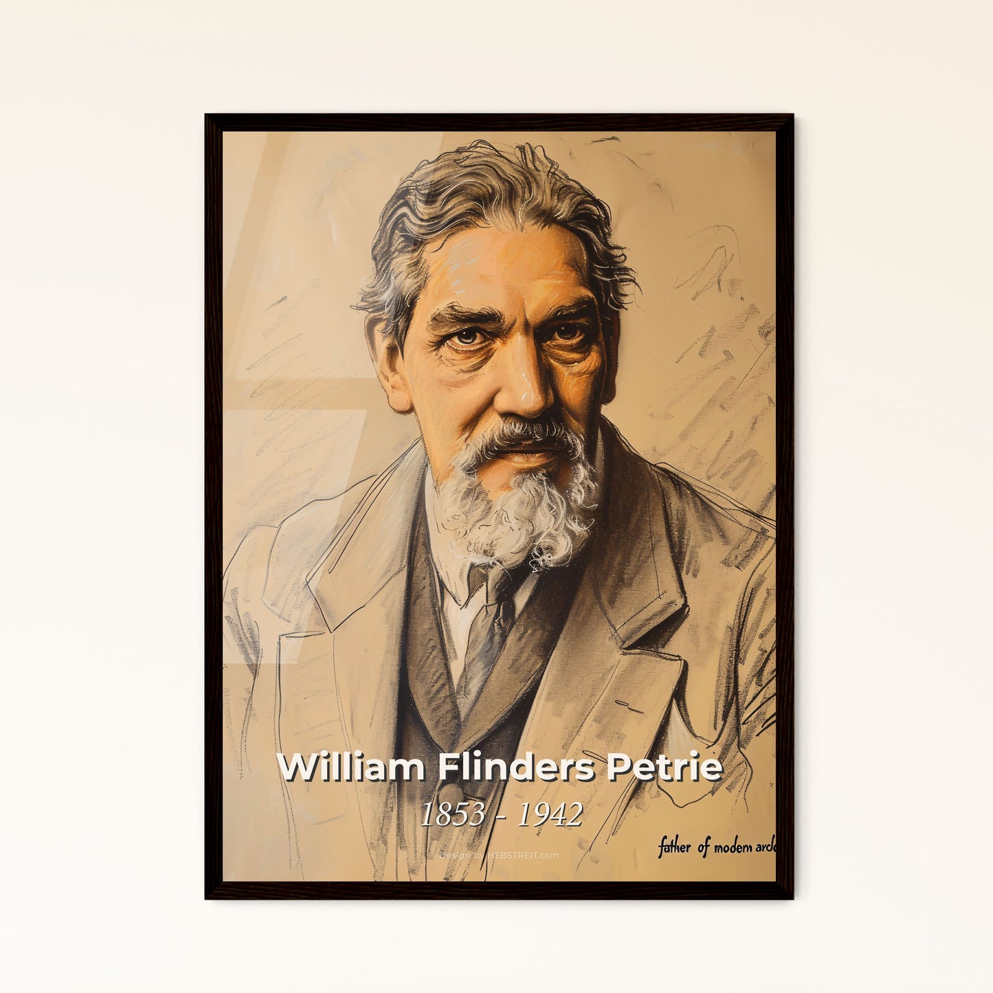 Elegant Tribute to William Flinders Petrie Framed Print