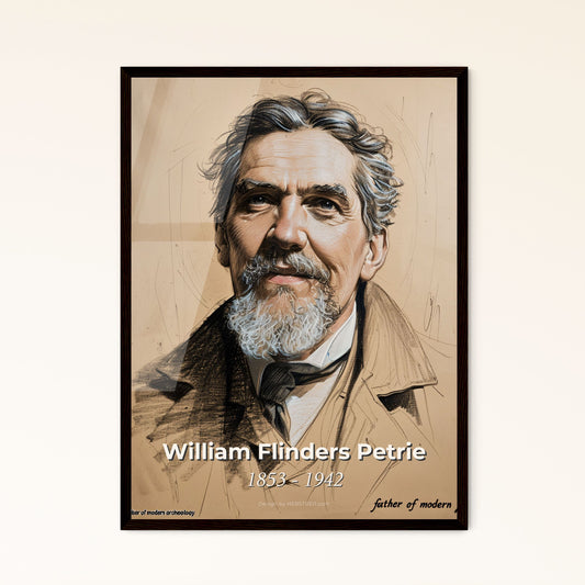 William Flinders Petrie: A Contemporary Tribute to the Father of Modern Archaeology - Elegant Art Print for Timeless Interiors