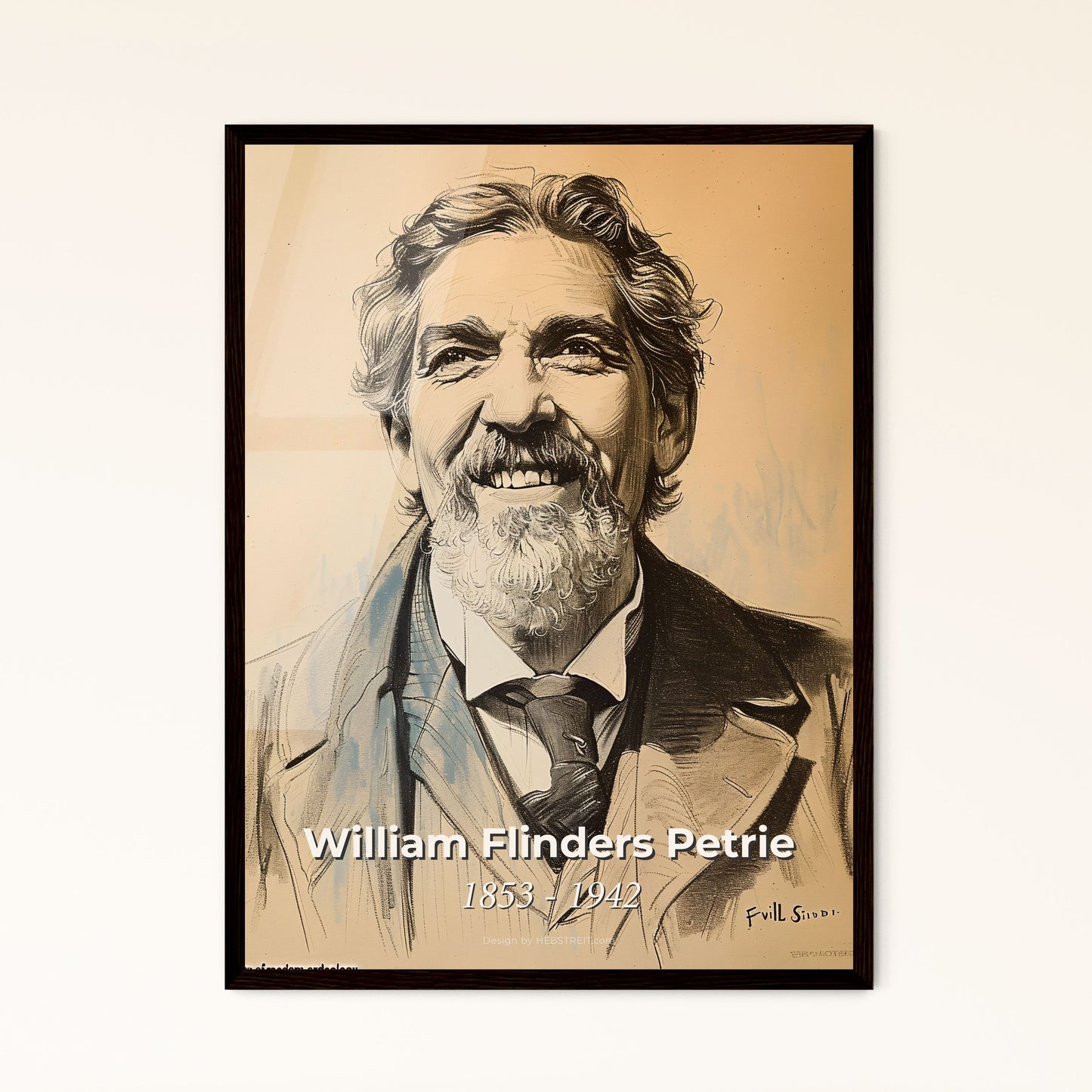 Timeless Portrait of William Flinders Petrie Framed Print