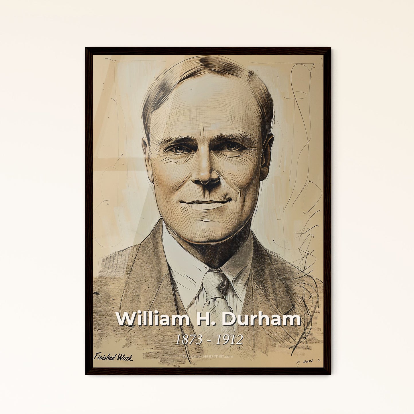 Radiant Portrait of William H. Durham Framed Print