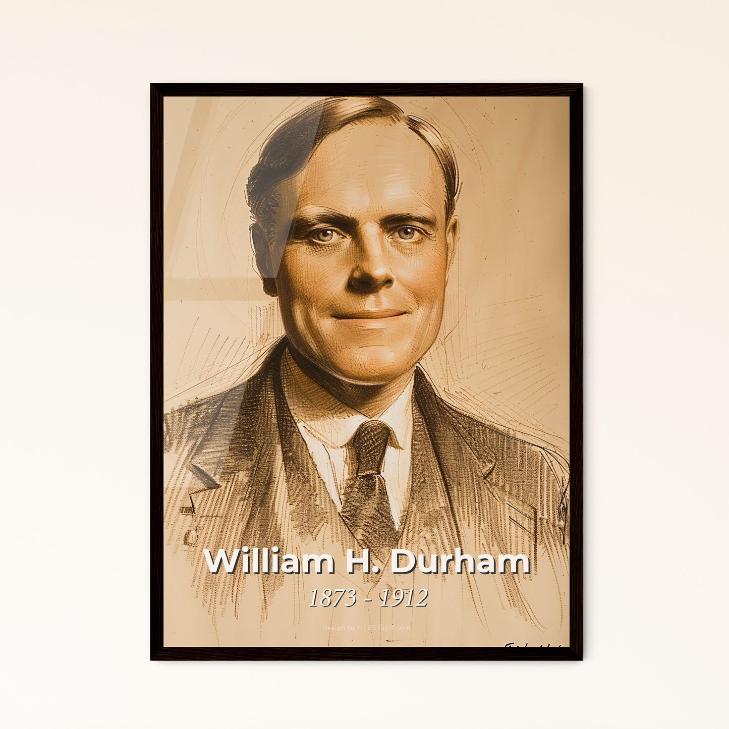 Divine Legacy: William H. Durham, 1873-1912 - Iconic Pentecostal Preacher Captured in Vibrant Art Print for Timeless Home Decor