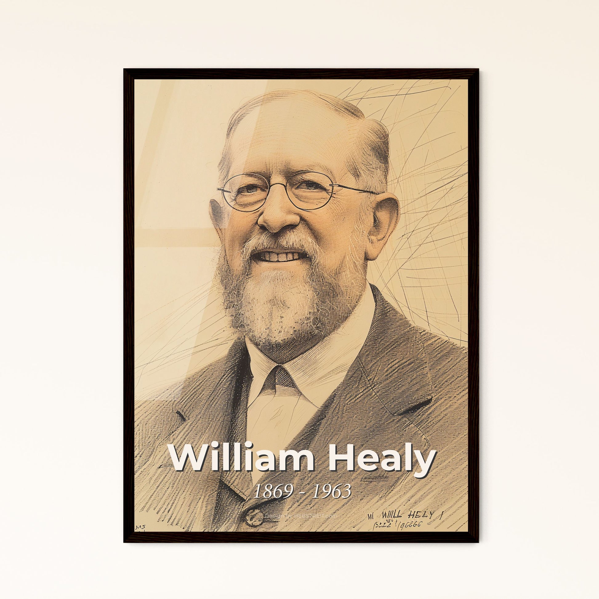 William Healy: Celebrating Innovation in Criminology - Exquisite Contemporary Portrait Print for Unique Home Décor