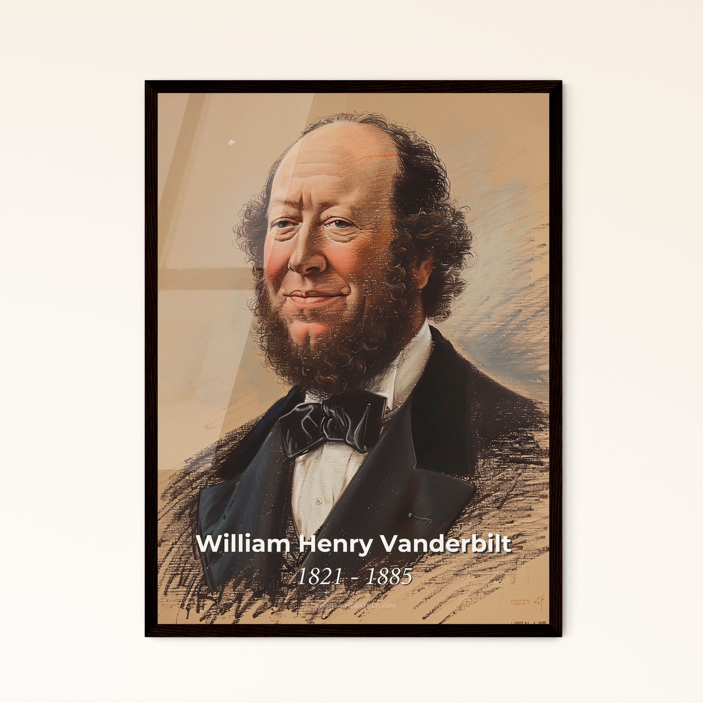 Elegant Portrait of William Henry Vanderbilt Framed Print