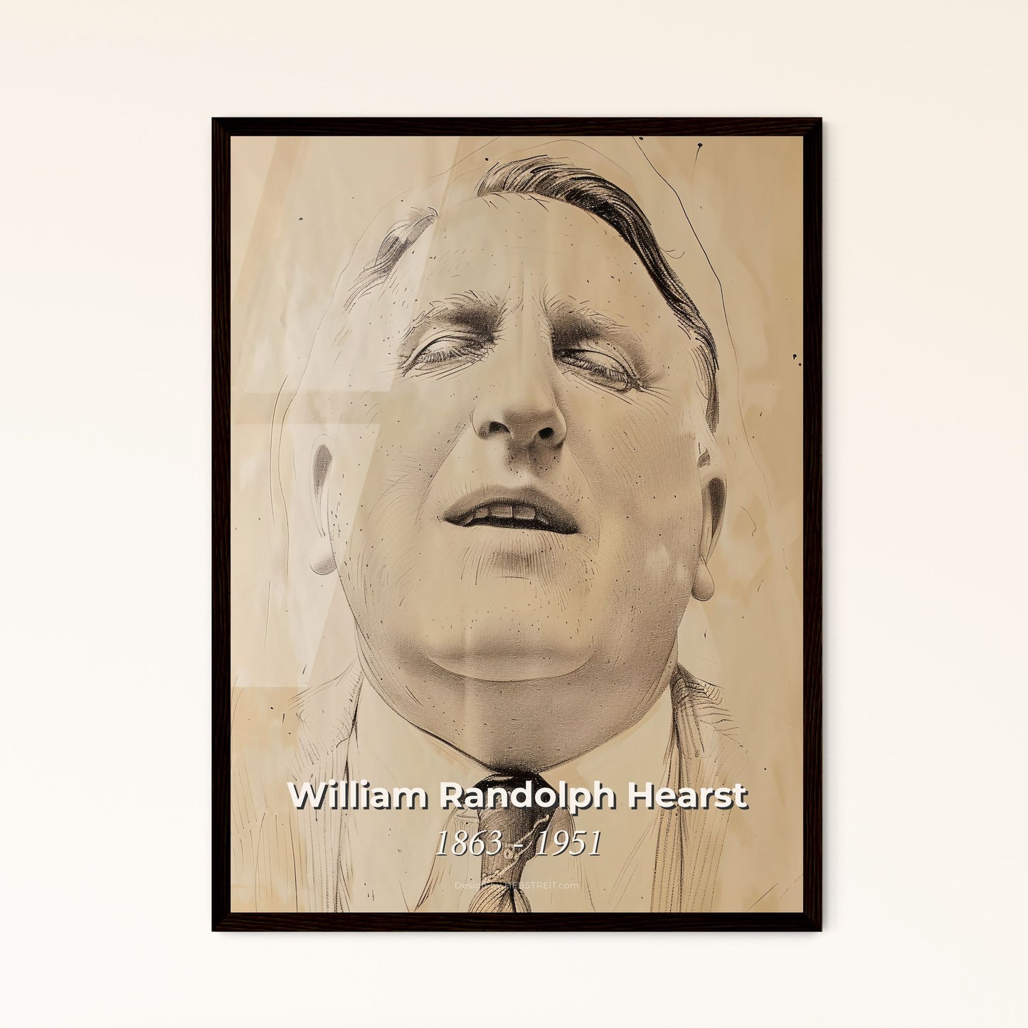 Dynamic Portrait of William Rand - Framed Art Print