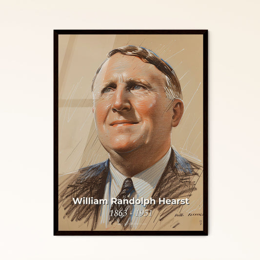 Elegant Portrait of William Randolph Hearst: A Contemporary Art Piece Celebrating the Legacy of America's Newspaper Titan