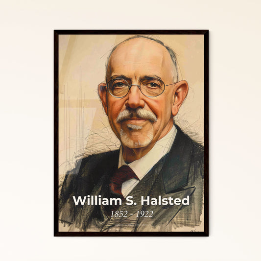 William S. Halsted: A Dynamic Tribute to the Pioneer of Surgery - Striking Contemporary Art Print for Elegant Home Decor