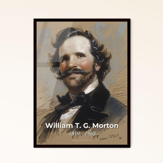 Ether Innovator: Elegant Contemporary Portrait of William T. G. Morton - A Stunning Gift for Home Décor Enthusiasts