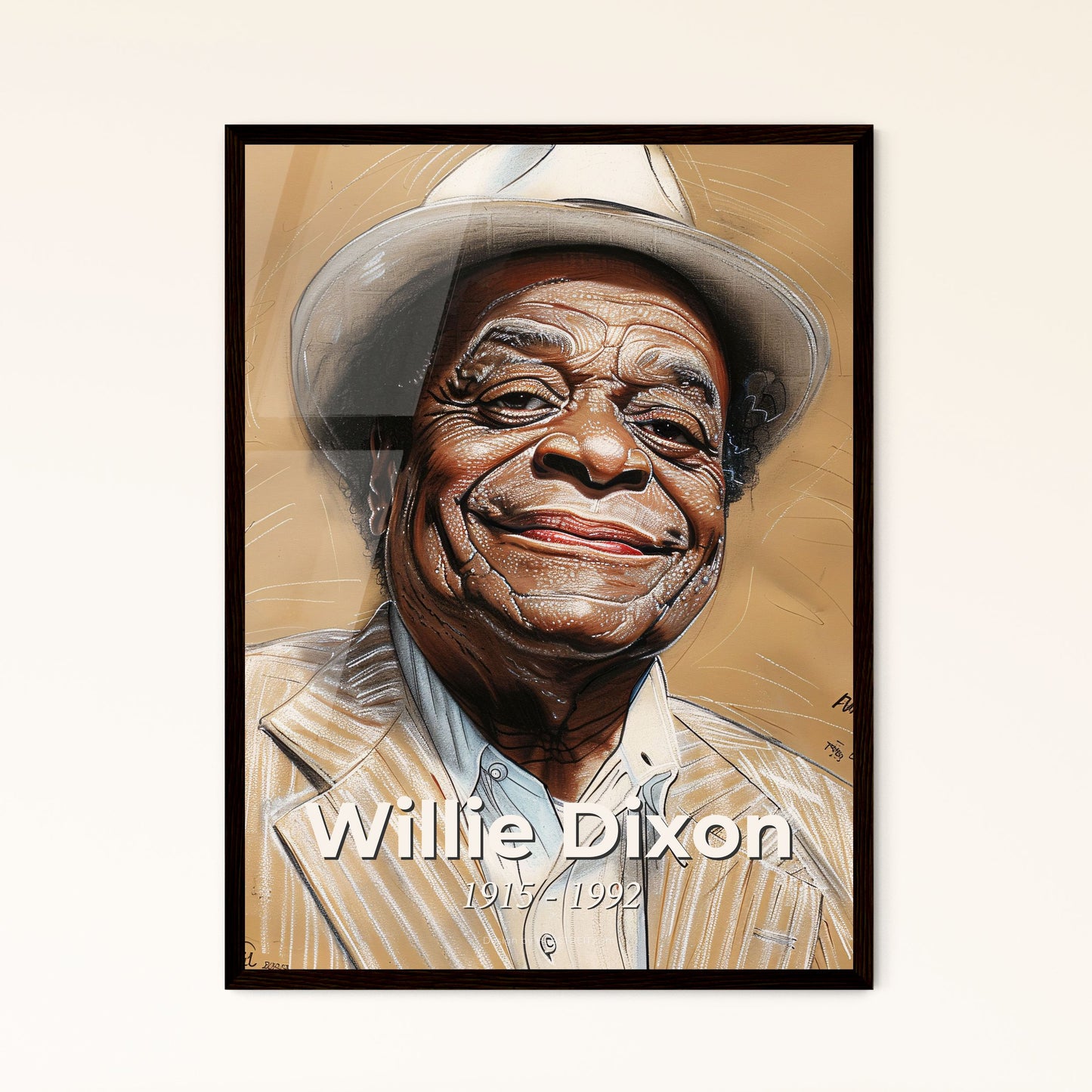 Willie Dixon: Iconic Blues Legend - Captivating Contemporary Art Print for Home Decor, Gift, or Collector's Showcase