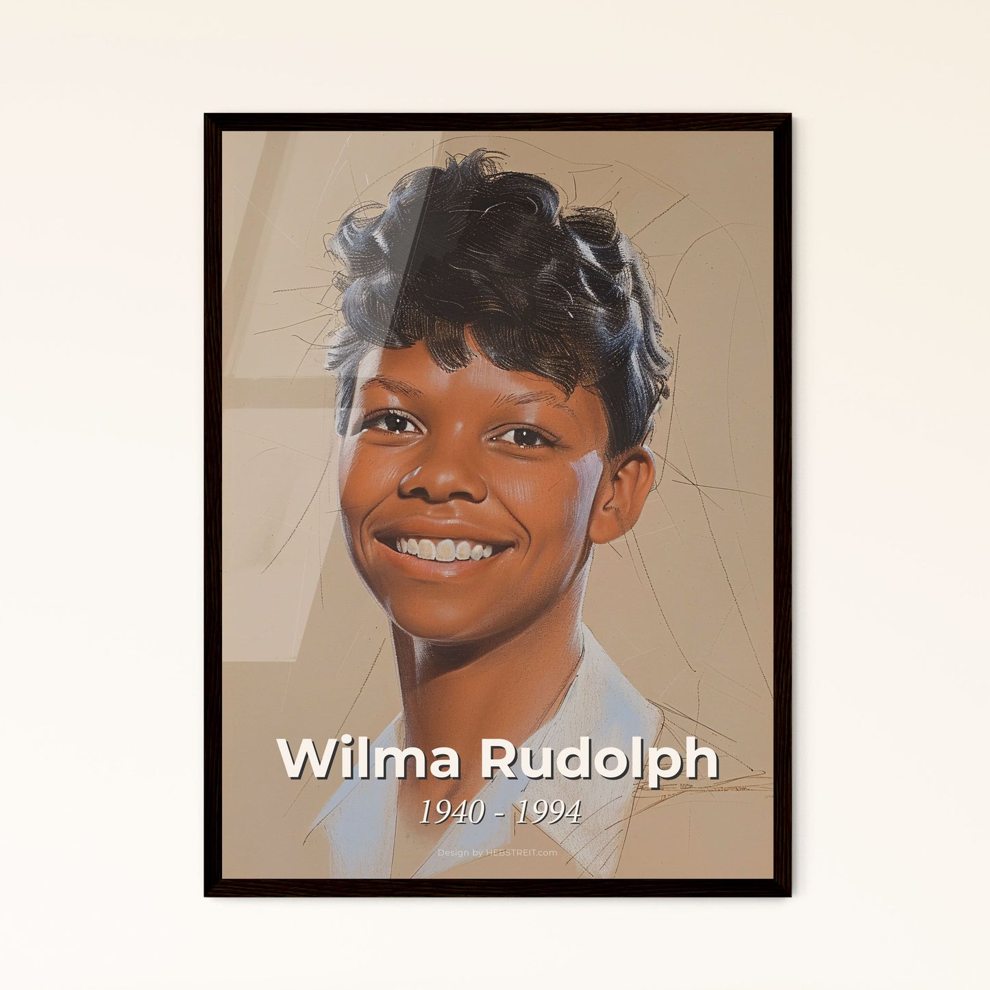 Wilma Rudolph: Celebrating a Trailblazer - Dynamic Elegance in Contemporary Art, Capturing the Spirit of Victory and Grace