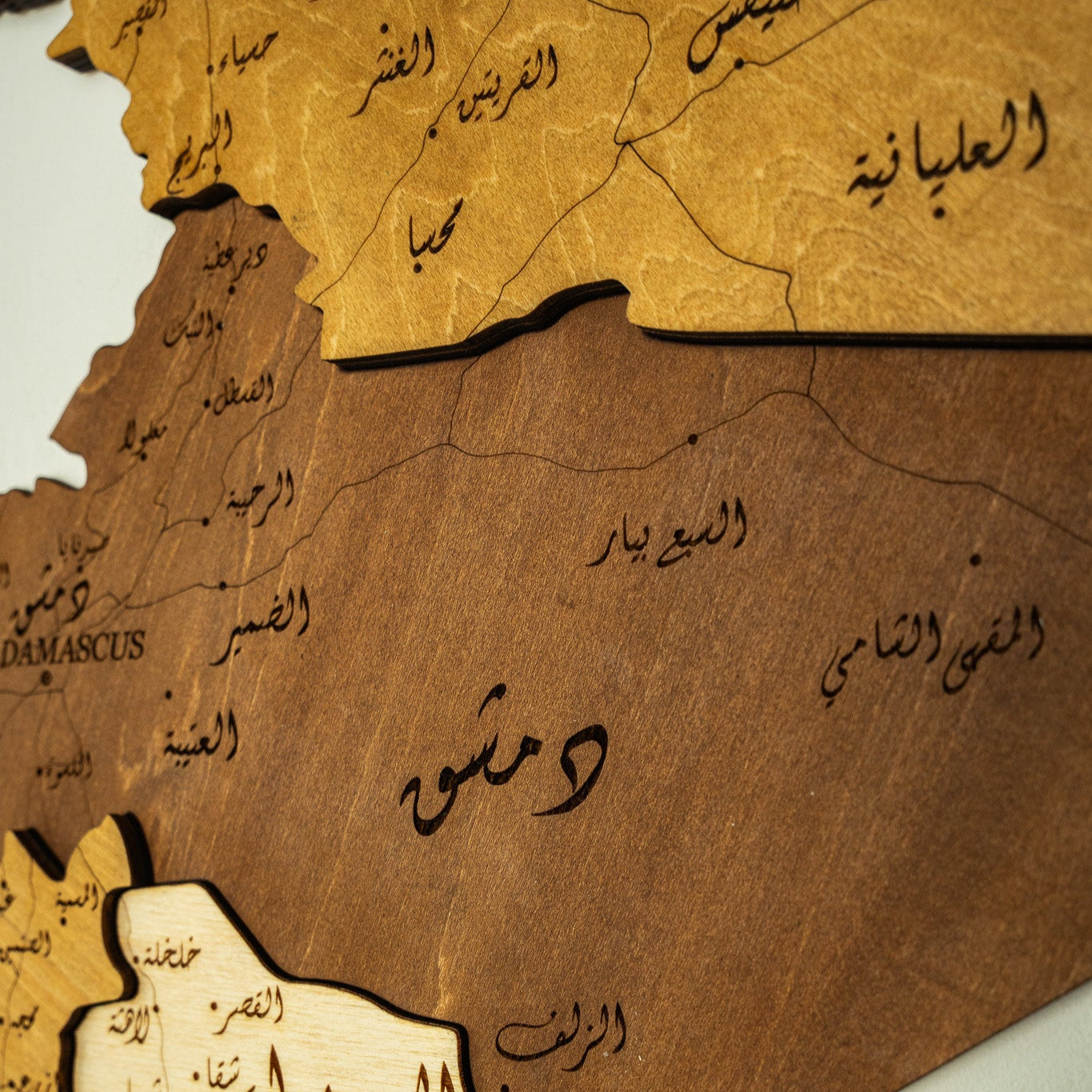 Wooden Map of Syria – Unique Wall Art for Home & Office