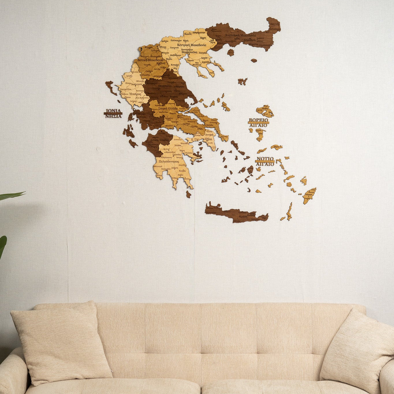 Rustic Wood Map of Greece – Artistic Wall Art for Travelers & Collectors”