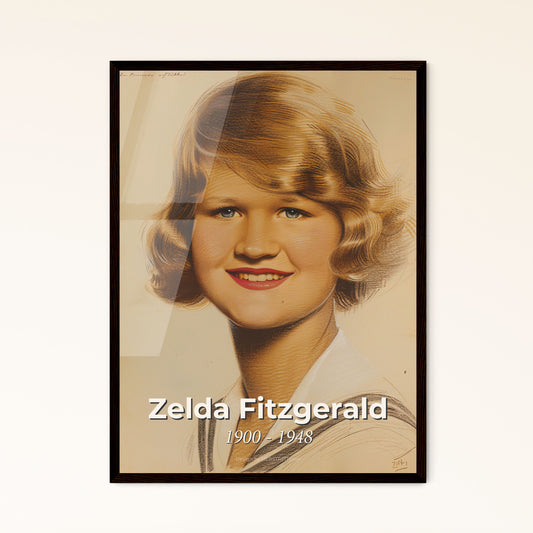 Zelda Fitzgerald: A Vibrant Tribute - Contemporary Art Print Celebrating the Enigmatic Muse of F. Scott Fitzgerald