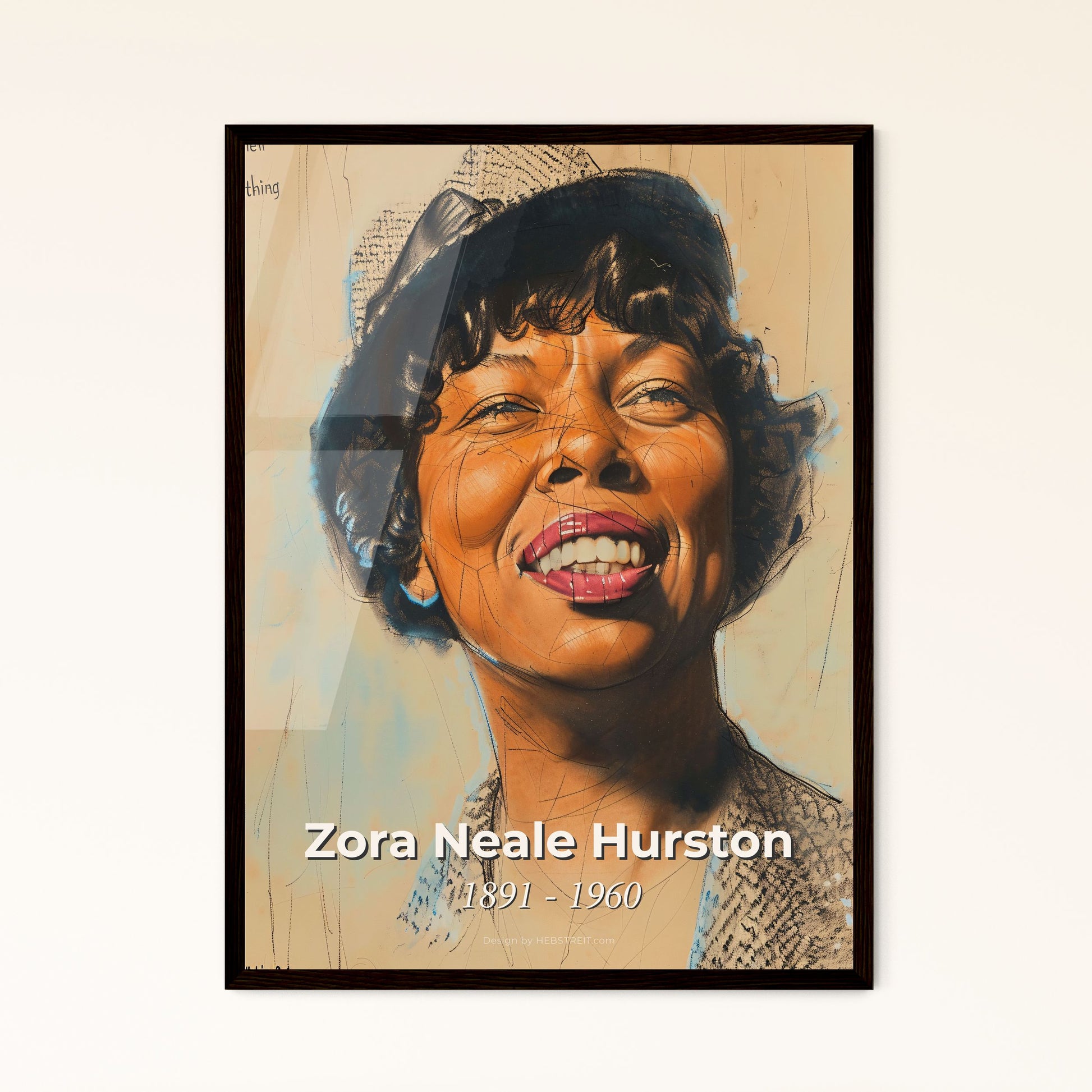 Zora Neale Hurston: Celebrating the Spirit of the Harlem Renaissance - Elegant Contemporary Art Print for Home Decor