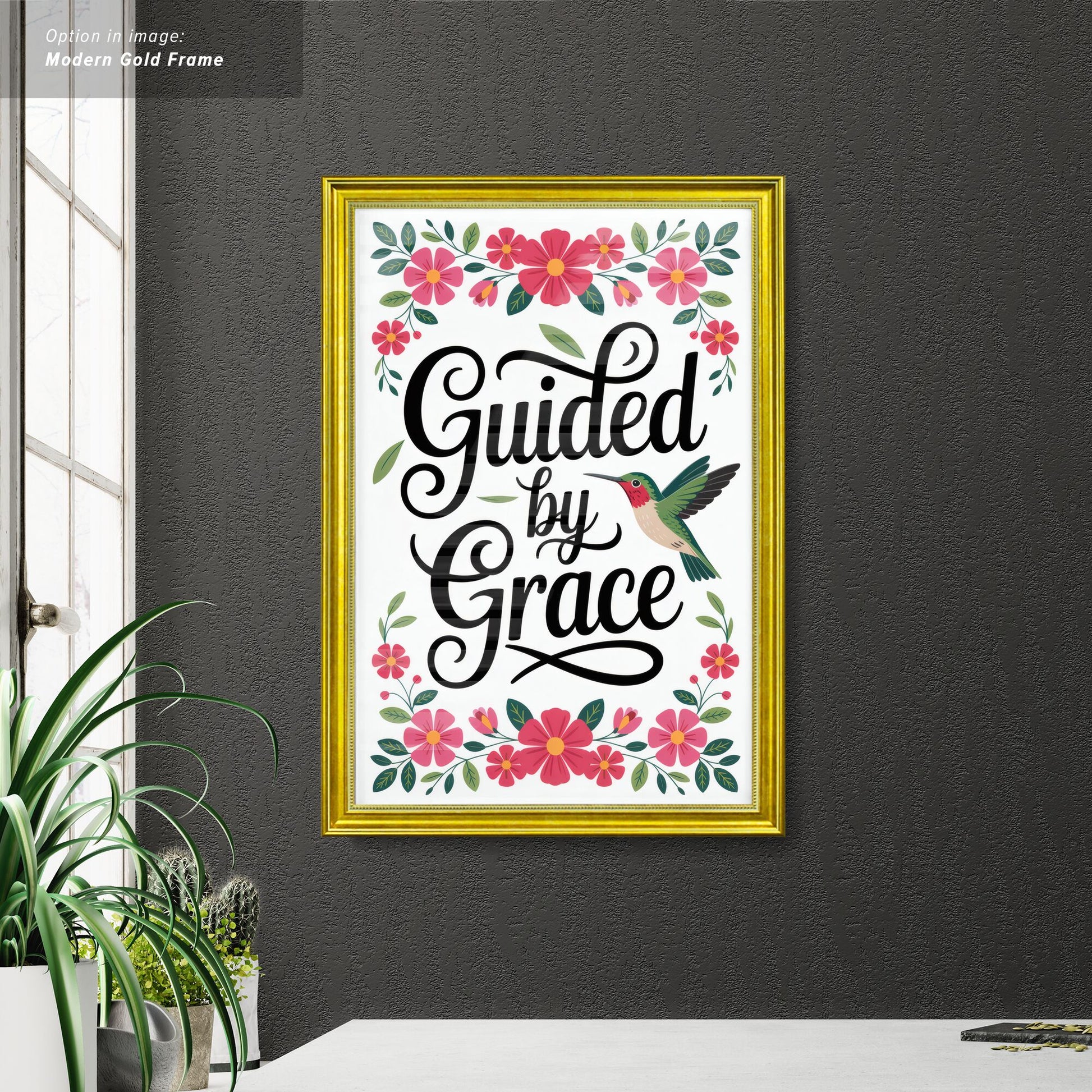 Guided by Grace - Floral Design with Hummingbird