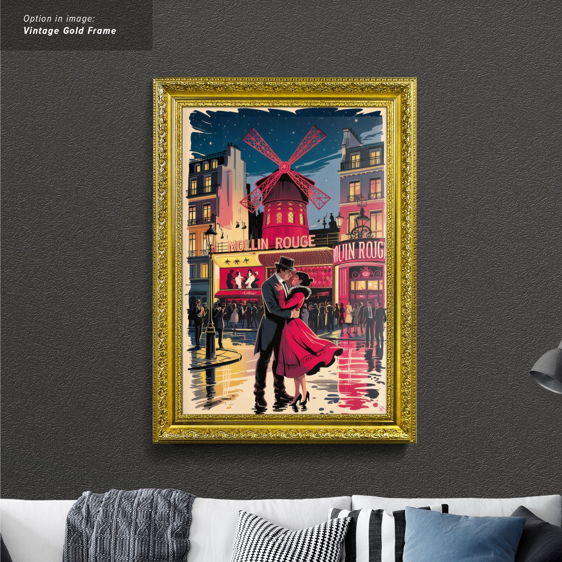 Moulin Rouge - Romantic scene at the Moulin Rouge.