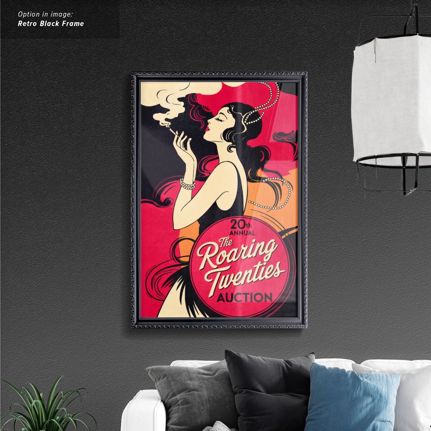 The Roaring Twenties Auction -Stylish 1920s Woman Smoking