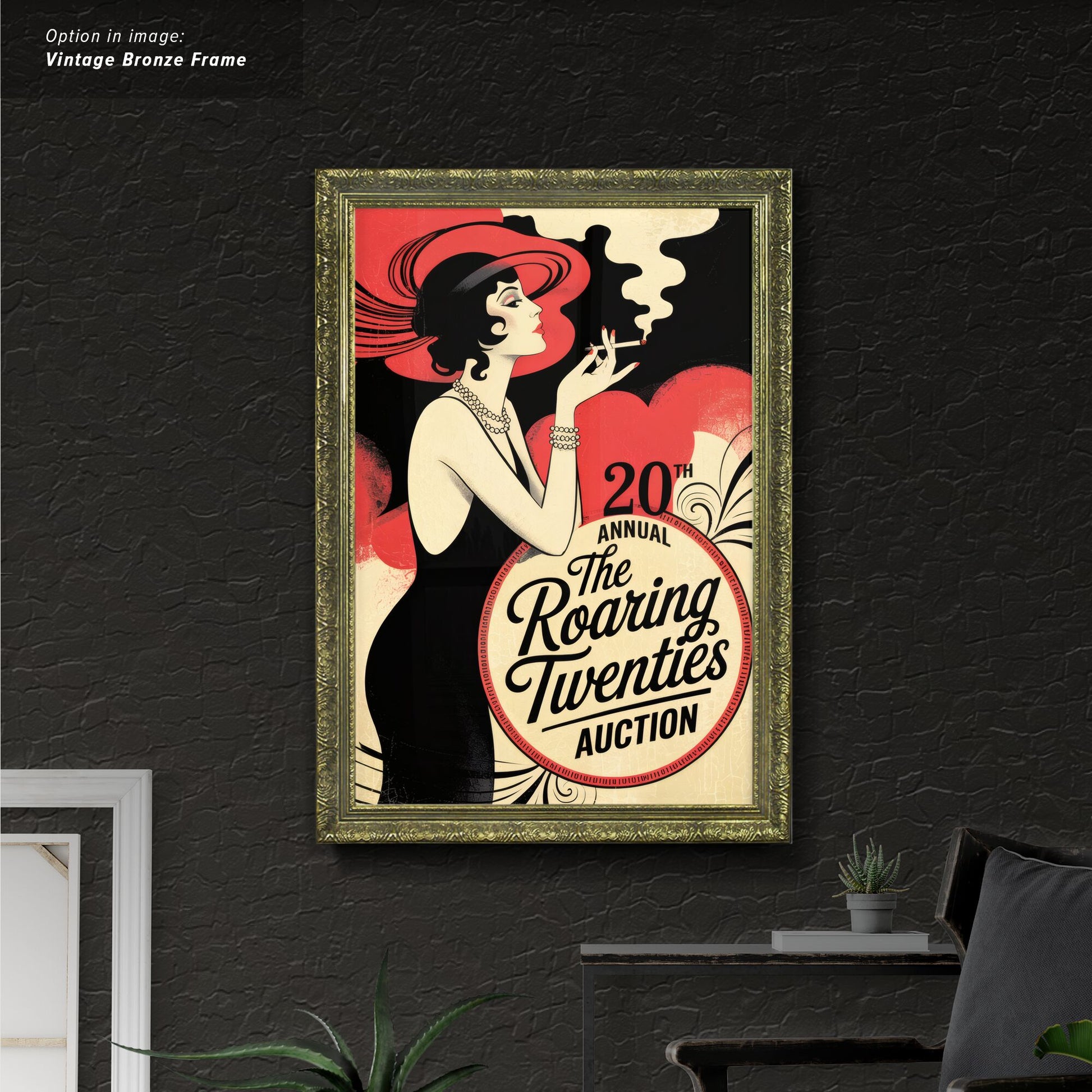 Art Deco Style Poster for Auction