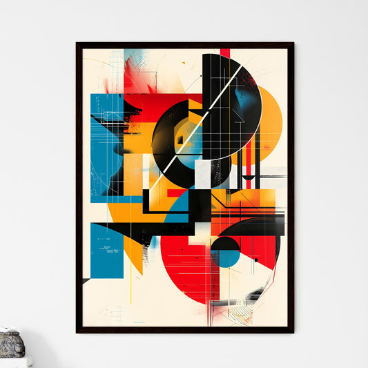 Bauhaus Inspired Abstract Concert Poster | Modern Art Print | Digital Painting | Colorful Shapes Design | Wall Decor Default Title