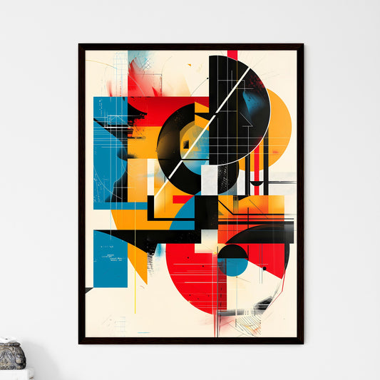 Bauhaus Inspired Abstract Concert Poster | M - Framed Art Print