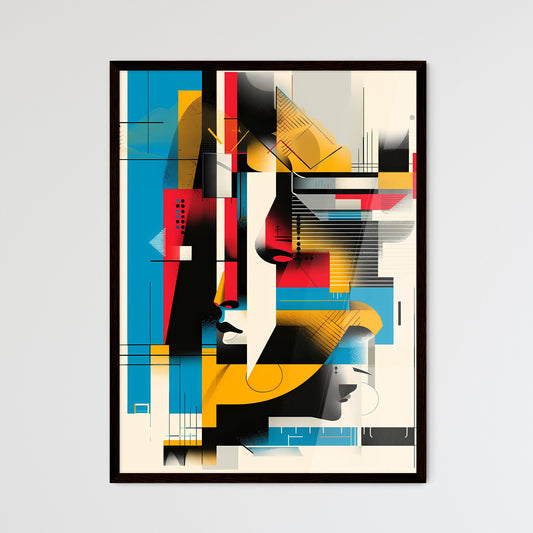 Bauhaus Inspired Abstract Concert Poster: Vintage Artistic Design with Vibrant Painting and Paper Texture, All in One Line! Default Title