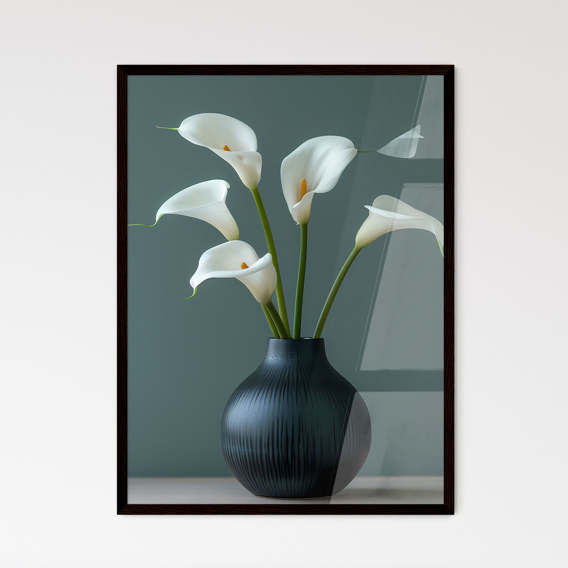 black and white calla lily canvas Vibrant Painting Still Life with Calla Lily