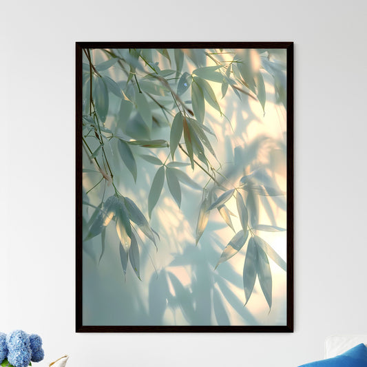 Ethereal Bamboo Shadows - Framed Art Print
