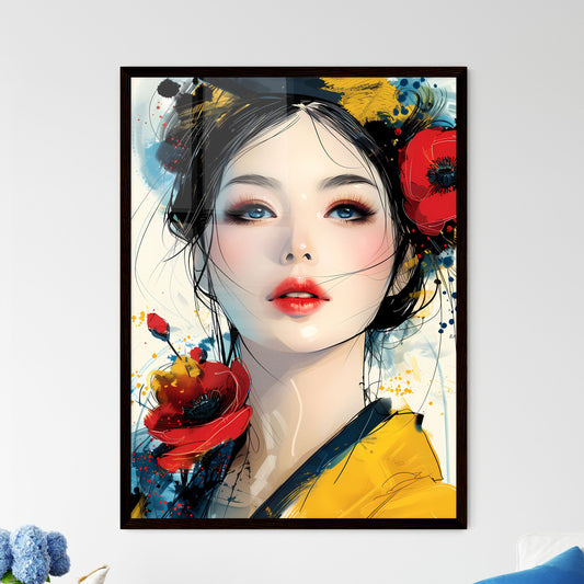 Vibrant and Detailed Manga-Style Painting - Framed Art Print