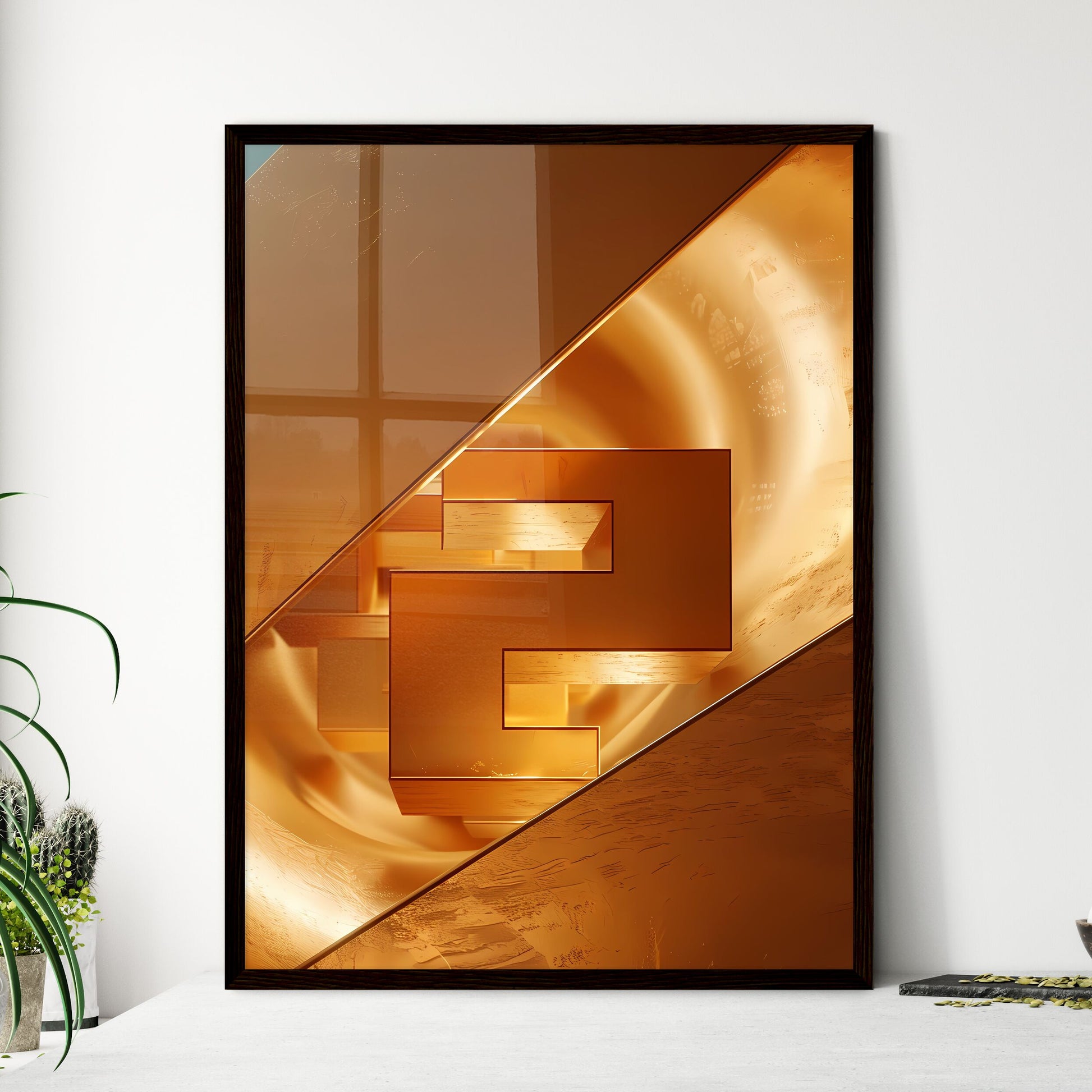Golden Ratio Abstract Painting - Framed Art Print