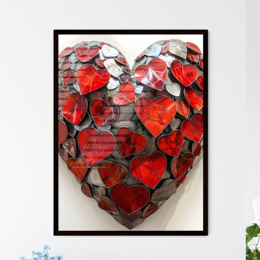 Laser Cut Metal Heart Art: Vi Wall Art