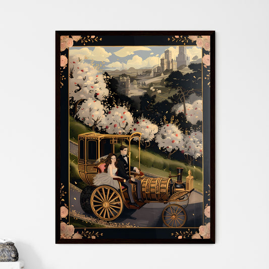 Luxurious Carriage with Gold Accents - Framed Art Print