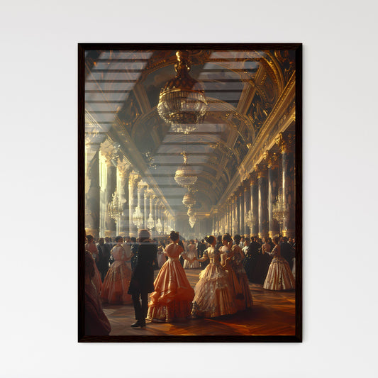 18th Century Dancing Scene: Elegant Couple in Autumnal Grand Hall of Saint Petersburg Default Title