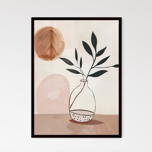 Vibrant Minimalist Boho Art - Framed Art Print
