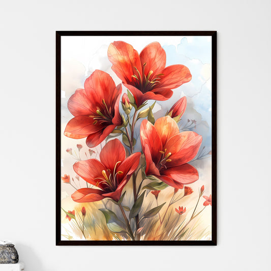 Fine Art Watercolor Chili Pepper Painting - Framed Art Print