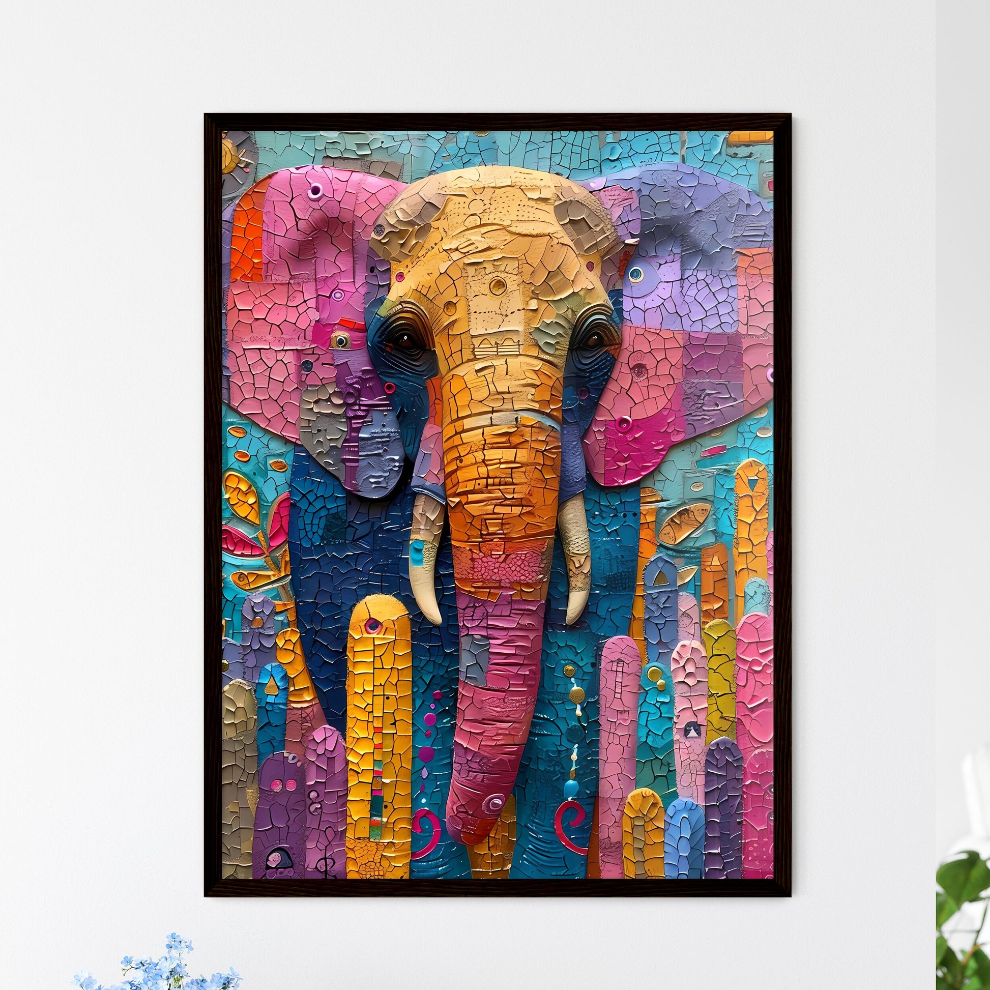 Vibrant Pastel Abstract Savan Wall Art