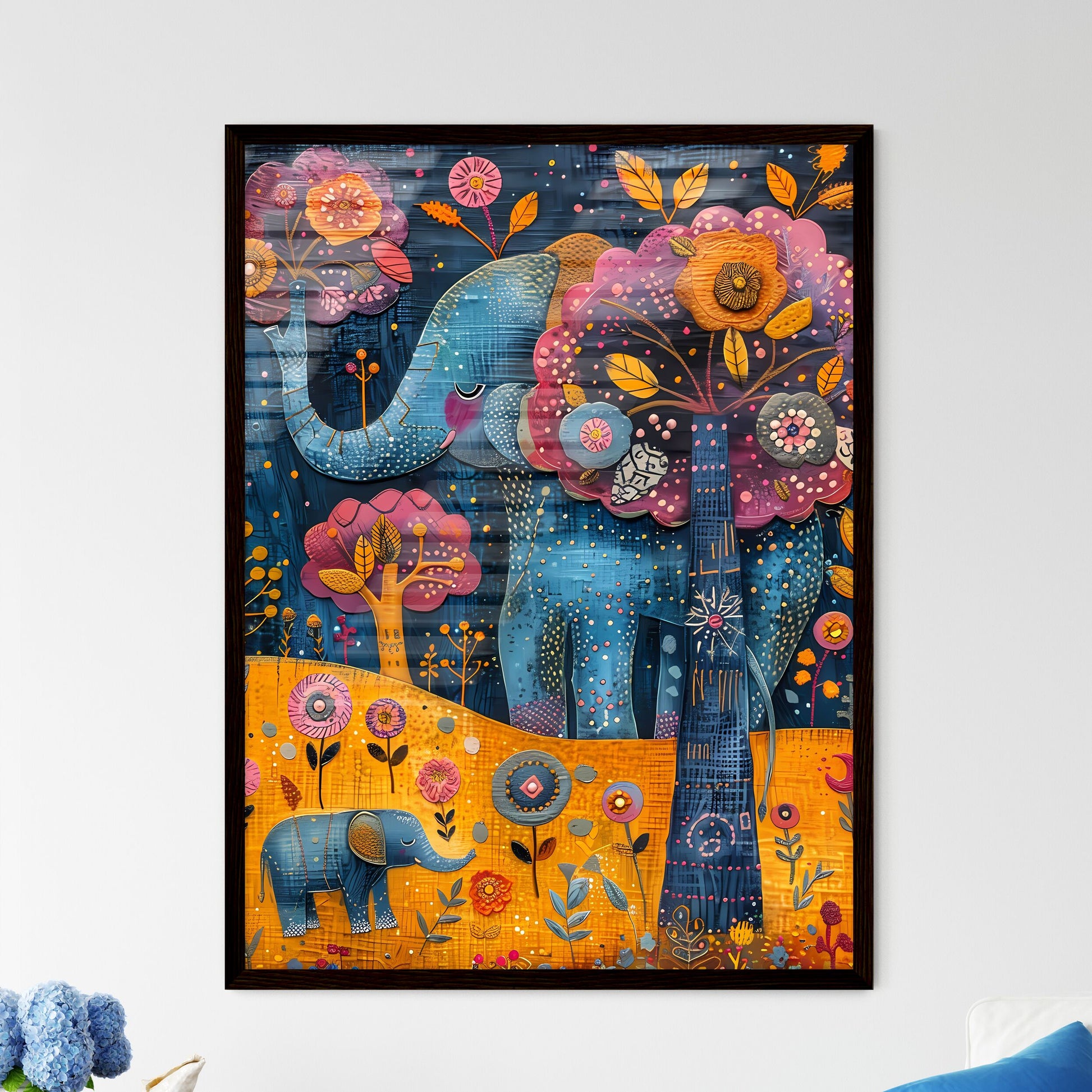 Abstract African Safari Print  Wall Art