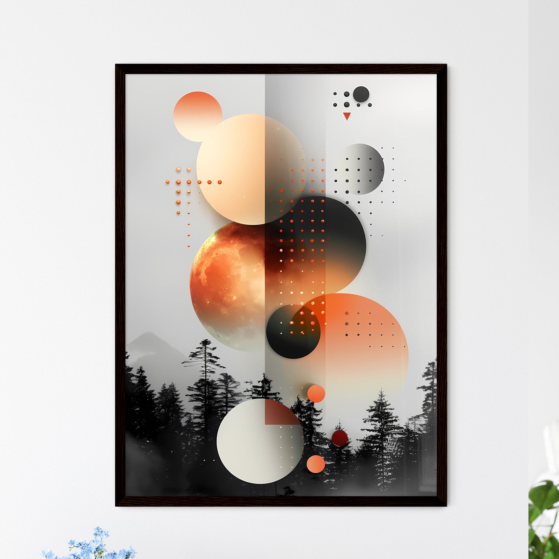 Modern Geometric Art - Framed Art Print