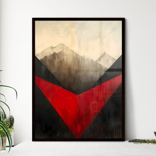 Modern abstract art painting - Framed Art Print